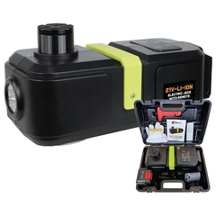 FORCE USA 3-in-1 Rechargeable Electric Jack – 12V LED Light, LED Screen, Glass Break Hammer, Remote & Gloves