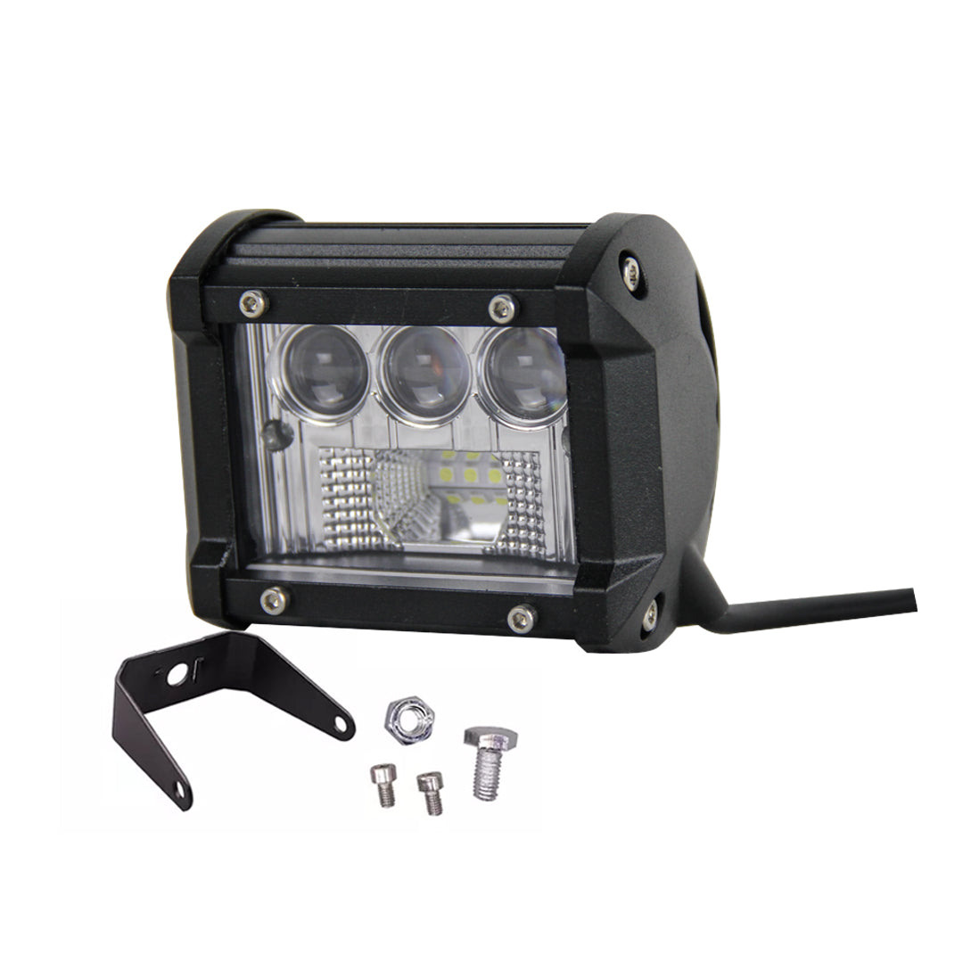FORCE USA Square type camping lamp- Spot Driving Fog Light Off Road Led Lights Bar for SUV Boat 4″ Jeep Lamp White 18W Led Lights