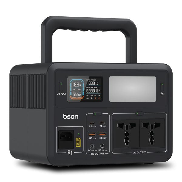 Bson B600 Series Portable Power Station | 600W (512Wh LiFePO4, 160,000mAh)