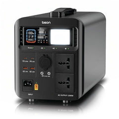 BSON B1200 Series Portable Power Station (1200W, 1008Wh) with LiFePO4 Battery