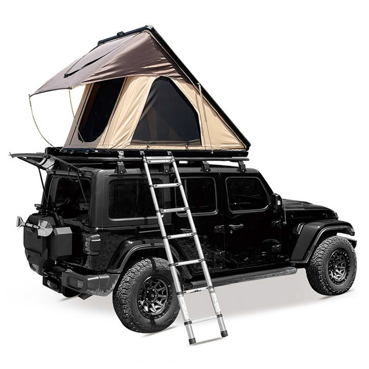 FORCE USA Rooftop Tent with LED Light, Durable Off-Road Camping Tent for SUV & 4x4