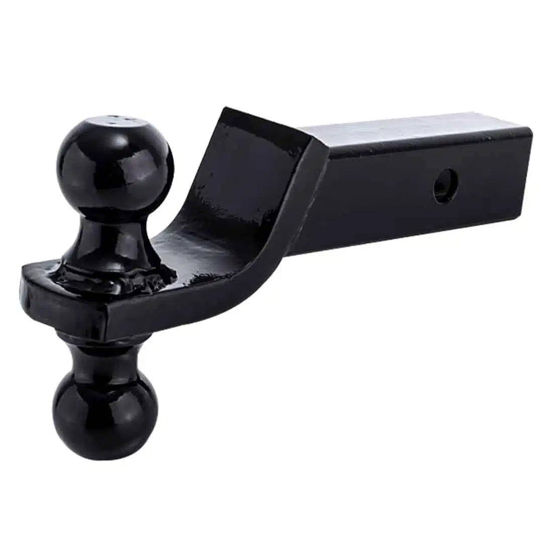 FORCE USA Hitch Ball Mount with 2 in Ball & Hitch Pin  Solid Steel Trailer Hitch Ball Fits 2 Inch Receiver 6000lbs Capacity Ball Hitch 2-Inch Drop