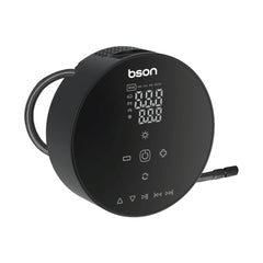 The Bson Bluetooth Speaker Inflator is a powerful 4-in-1 multi-function device combining an air pump, Bluetooth speaker, LED lighting, and power bank into one compact, portable unit.