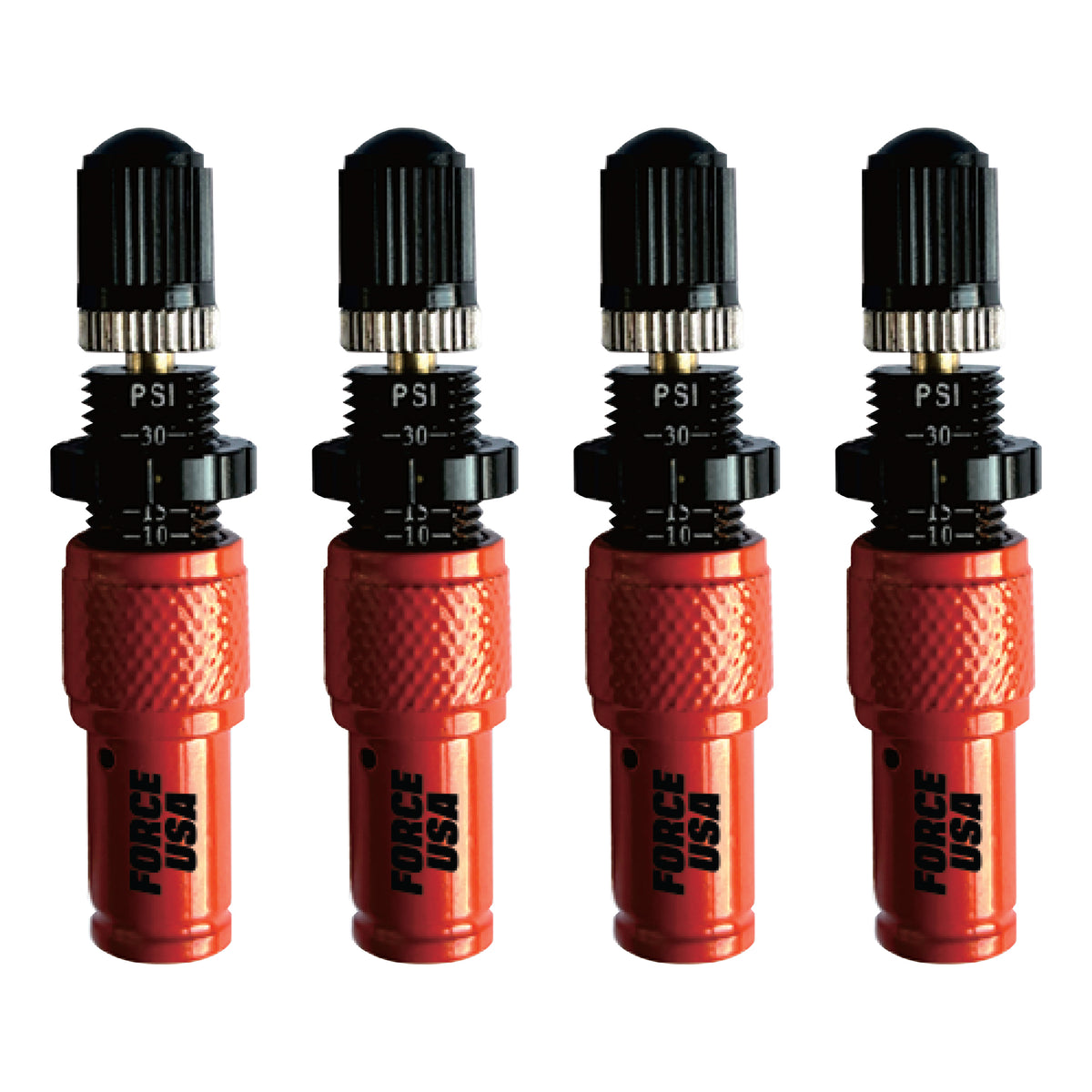 FORCE USA Tire Deflator Set (4 PCS)-Orange