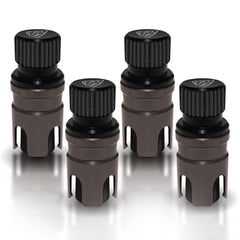 FORCE USA Tire Deflator Set (4 PCS) – Rapid Deflation, Quick-Connect Valves, Fits Standard Car Valves, High-Quality Construction for Off-Road Use