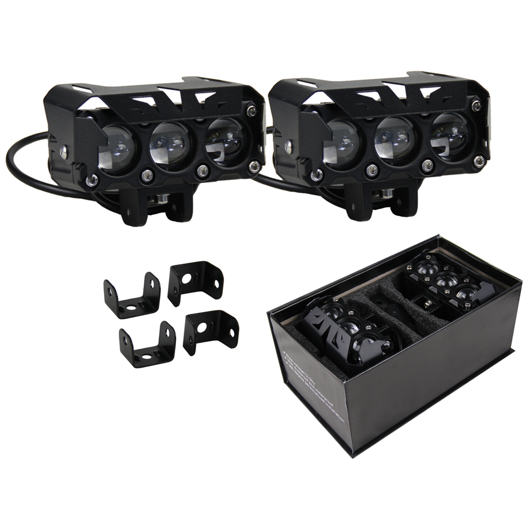 FORCE USA 3 Lens LED Bar Pair: Illuminate Your Surroundings with Precision and Clarity