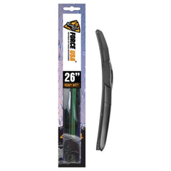 FORCE USA Hybrid Wiper Blade – All-Season Performance Aerodynamic Design Streak-Free & Silent Wiping Universal Fit for Cars SUVs & Trucks